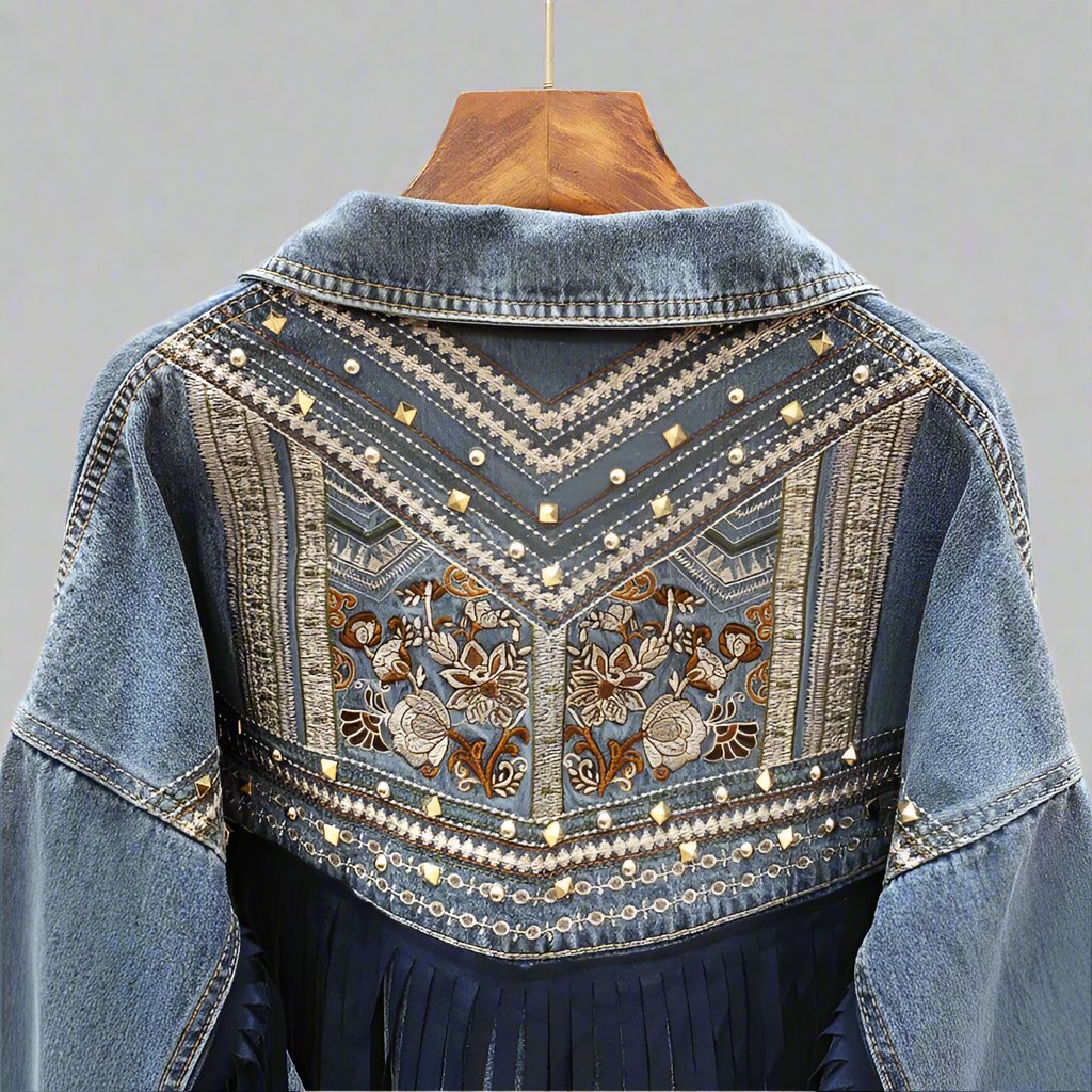 Valente Embroidered Denim Jacket