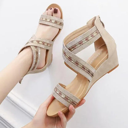 Mevia Wedge Sandals