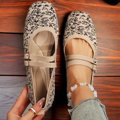 Camo Slip On Ballet Flats