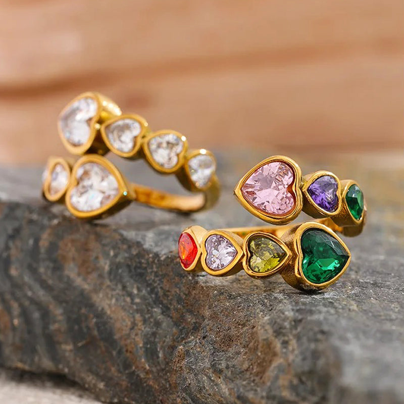 Agavé Multi Gem Open Ring