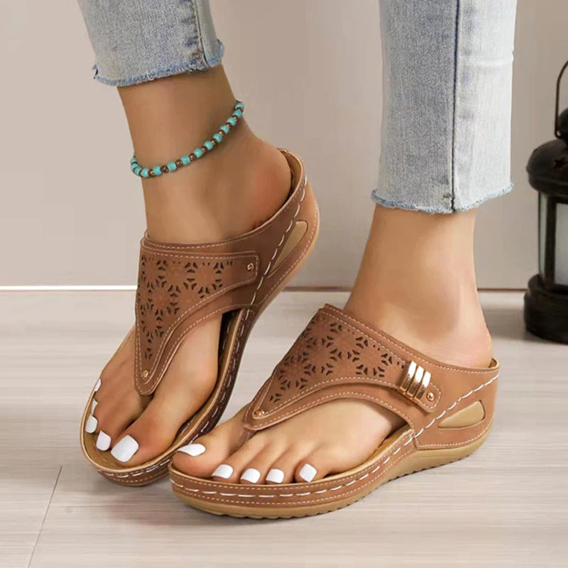 Serenity Stride Wedge Sandals