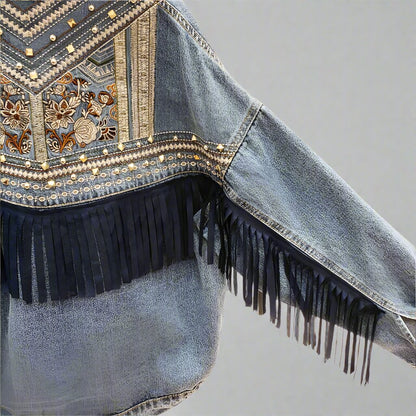 Valente Embroidered Denim Jacket