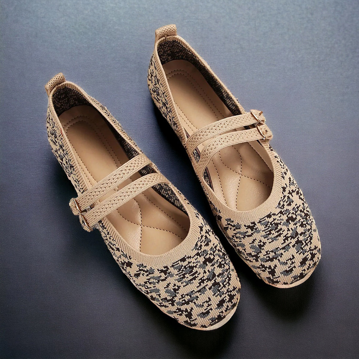 Camo Slip On Ballet Flats