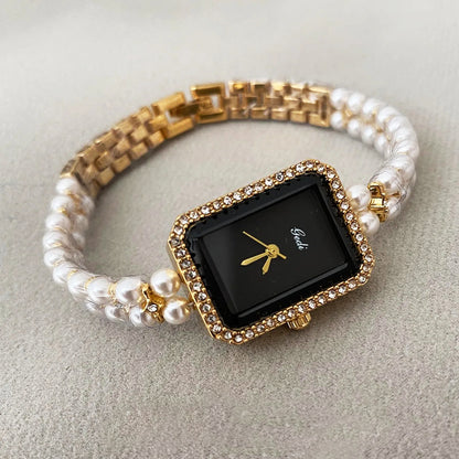 Velustra Shell Pearl Bracelet Watch
