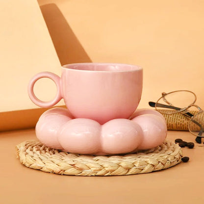 Puffy Dream Ceramic Coffee Mug Set