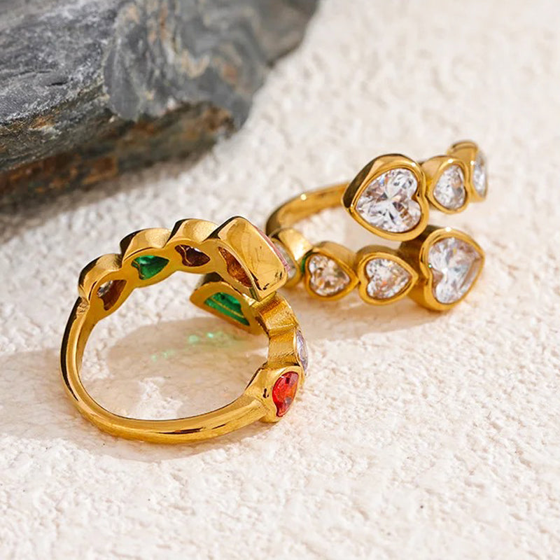 Agavé Multi Gem Open Ring