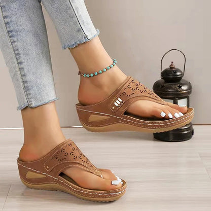 Serenity Stride Wedge Sandals