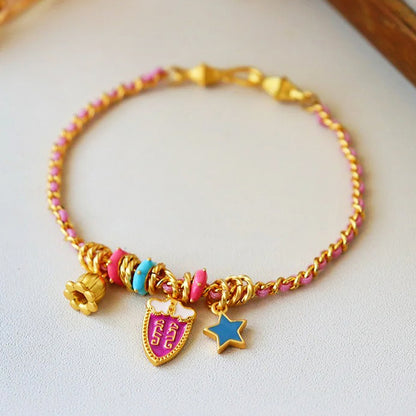 Titkos Enamel Chain Bracelet