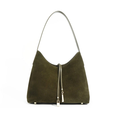 Olivere Leather Suede Hobo Bag