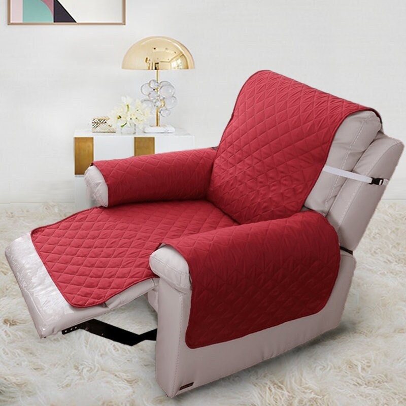 7 COLORS / Quilted Armchair Recliner Cover Couch Protector Sofa Throw For Couches Sectional Slipcover